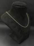 Silver Ladies Pendant Chain Thick Beads