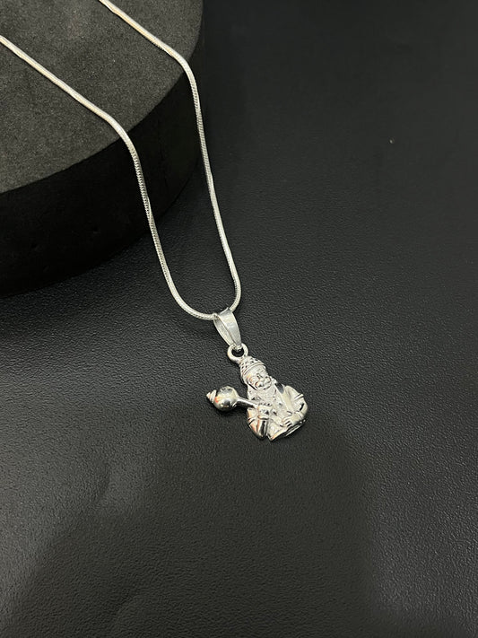 Silver Bajrang Pendant