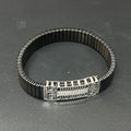 Silver Mens Flexible Bracelet FB13 925