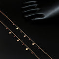 Ladies Silver Anklet Red Color Beads Hanging RG