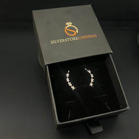 Silver Ear Cuff Flap Butterfly