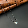 Silver Black Beads Butterfly SS