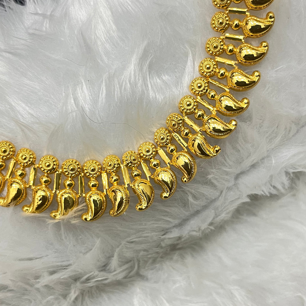 Silver Manga Necklace Gold Finished 925 KMH1