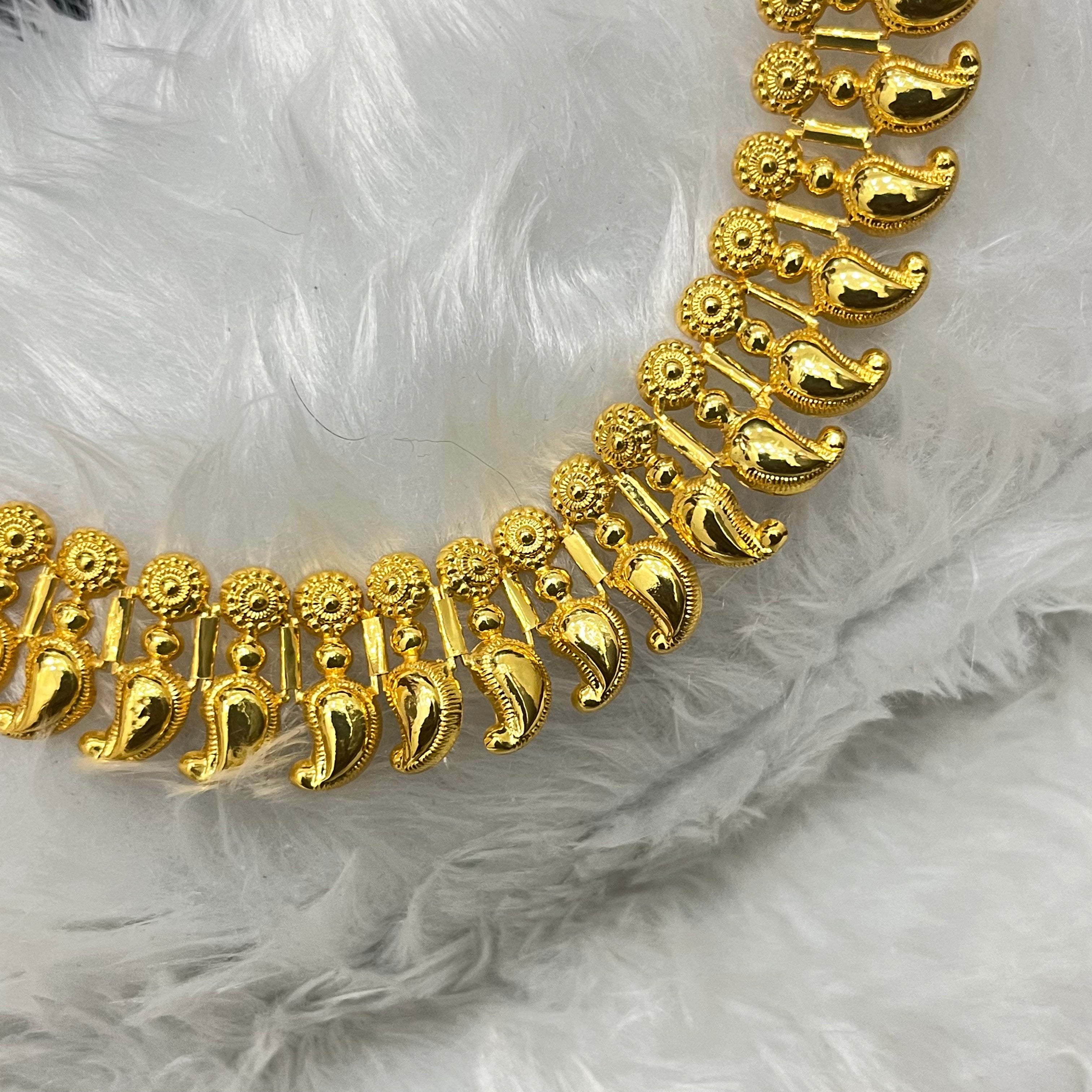 Silver Manga Necklace Gold Finished 925 KMH1