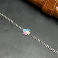 Silver Ladies Bracelet Petal Flower Elegance 925