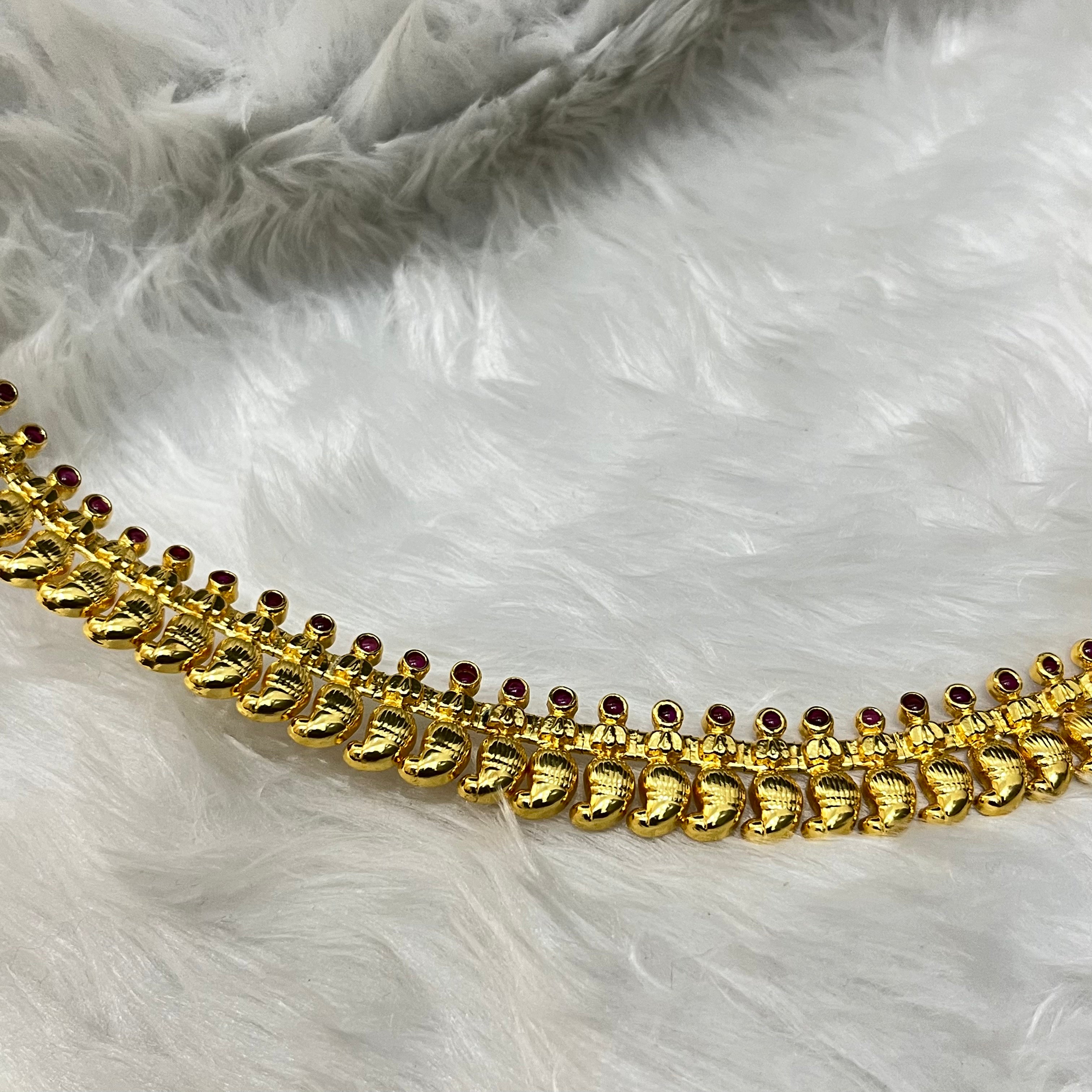 Silver Manga Kerala Haram Gold Finished 925