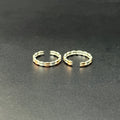 Ladies Toe Rings Double tone