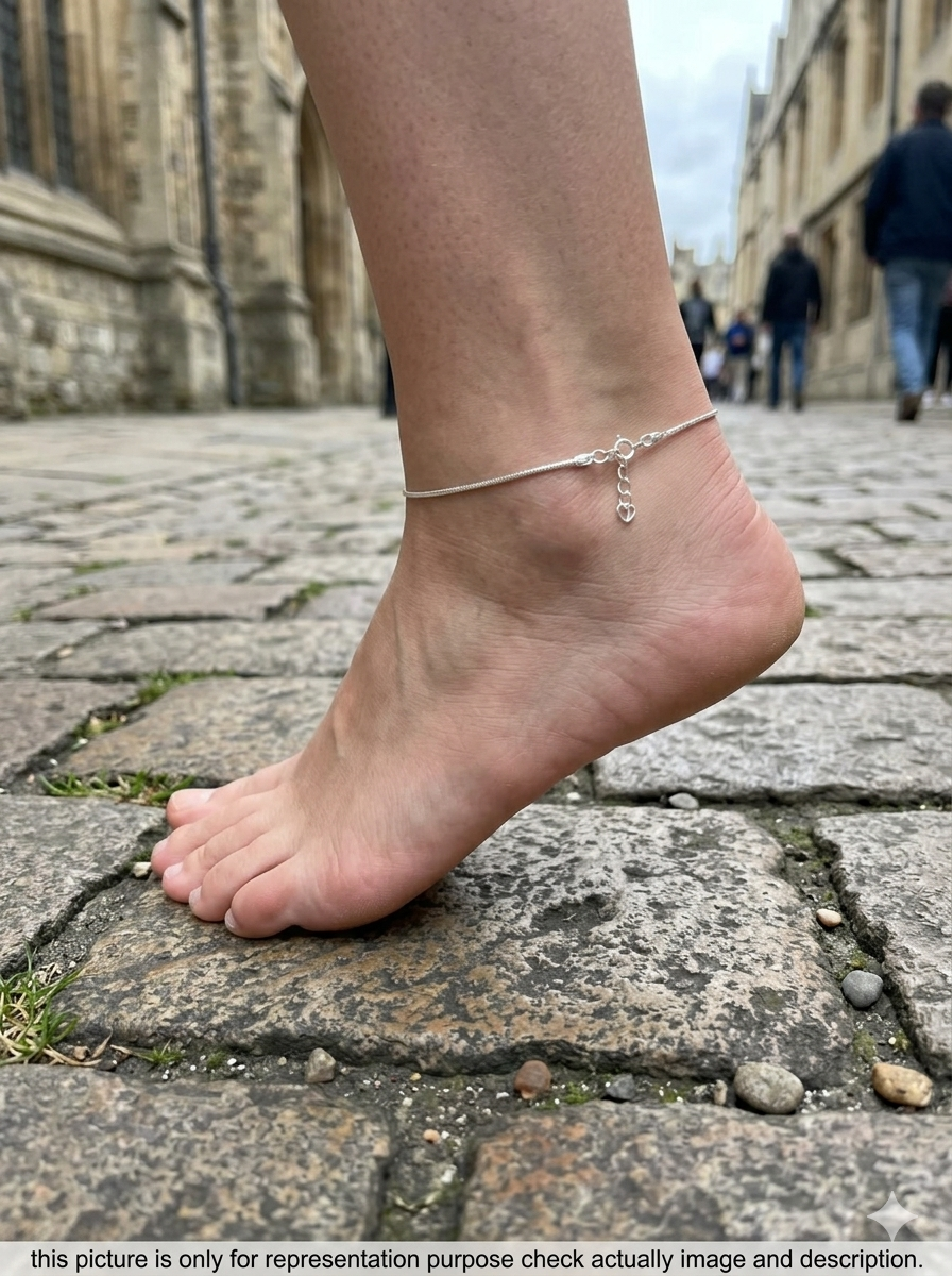 Ladies Box Cut Anklet DS121
