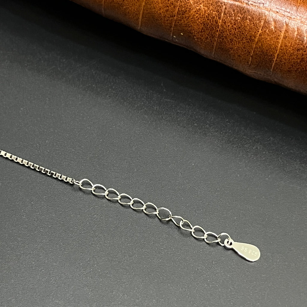 Silver Ladies Bracelet Fabulous Interlock With Stone 925