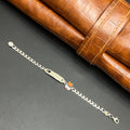 Silver Customised Kids Bracelet Cute Doll Face 925