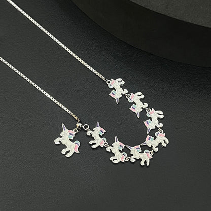 Silver Baby Chain Unicorn