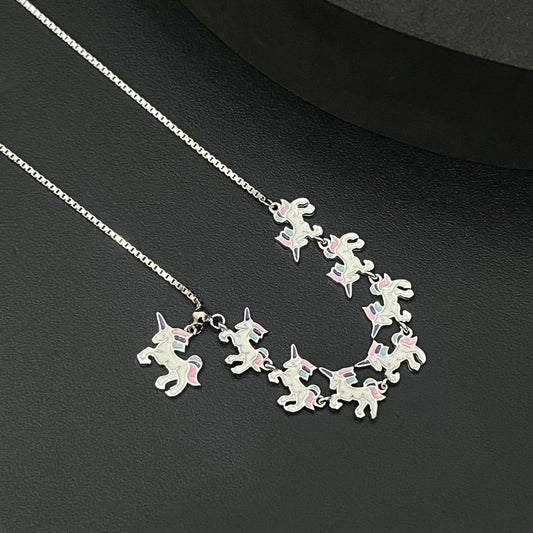 Silver Baby Chain Unicorn