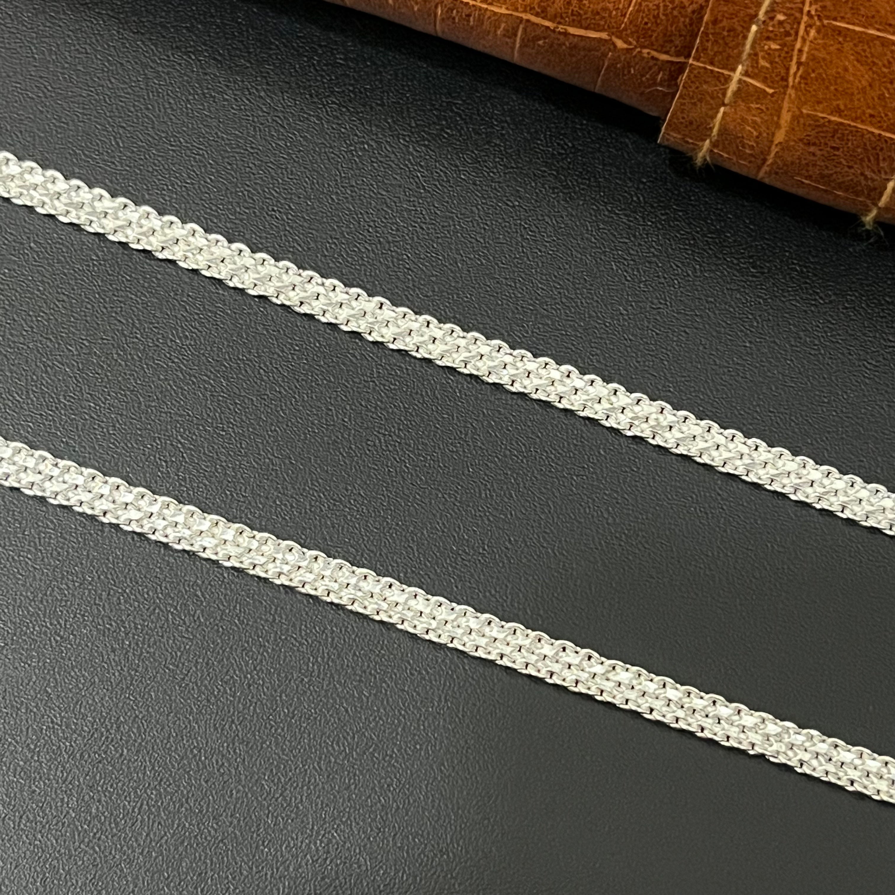 Silver Mens Chain Flat 22inches 925