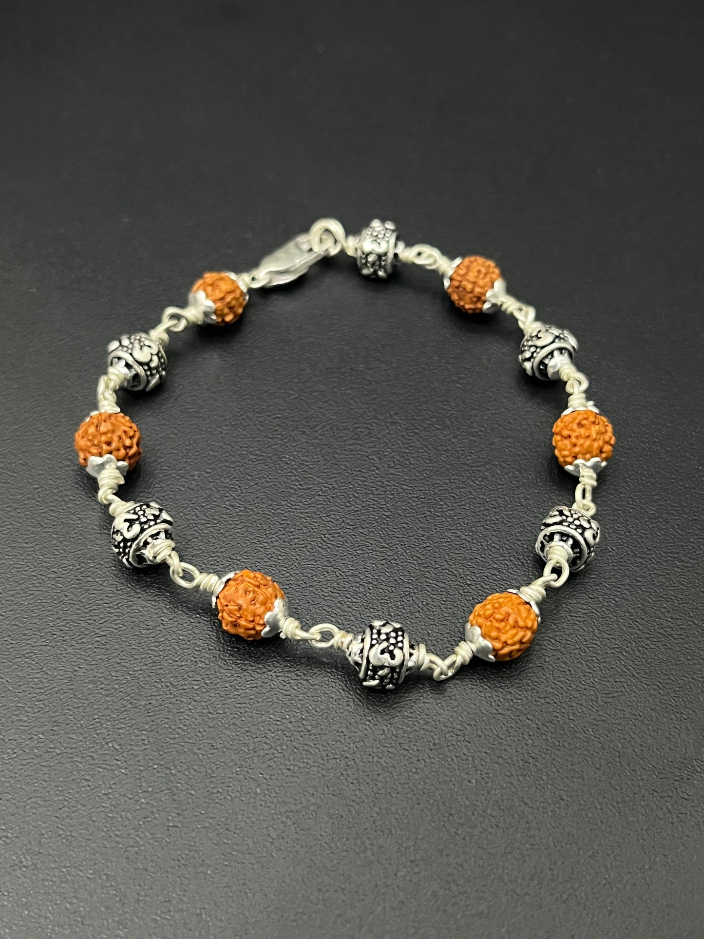 Silver Rudraksh Bracelet