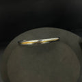 Silver Mens Kada Two Tone Gold Lining Regular TT2