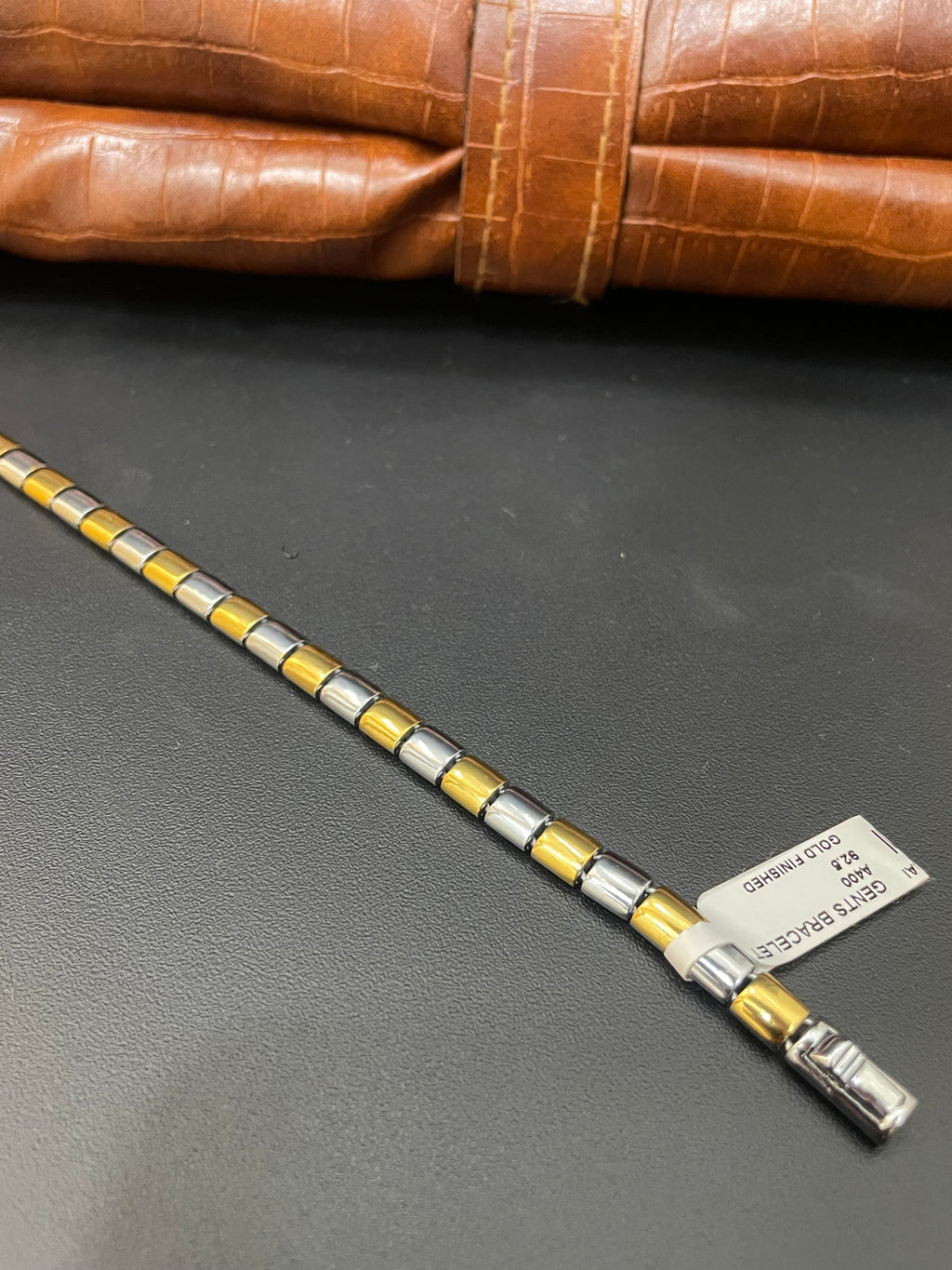 Silver Men's Bracelet Two Tone TT1 925
