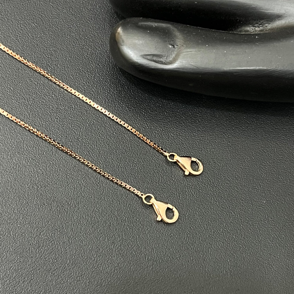 Silver Ladies Anklet Bows Rosegold 925