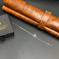 Silver Ladies Bracelet OM Double Layer Line 925