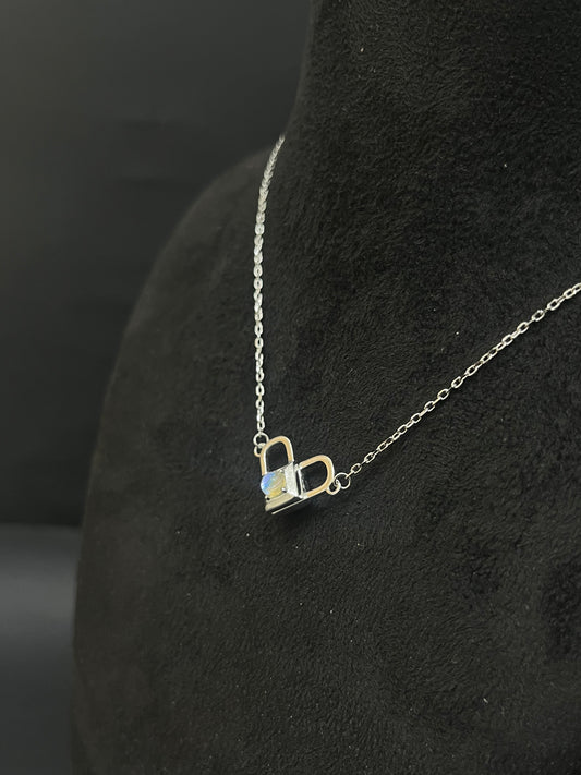 Ladies Silver Chain Lock