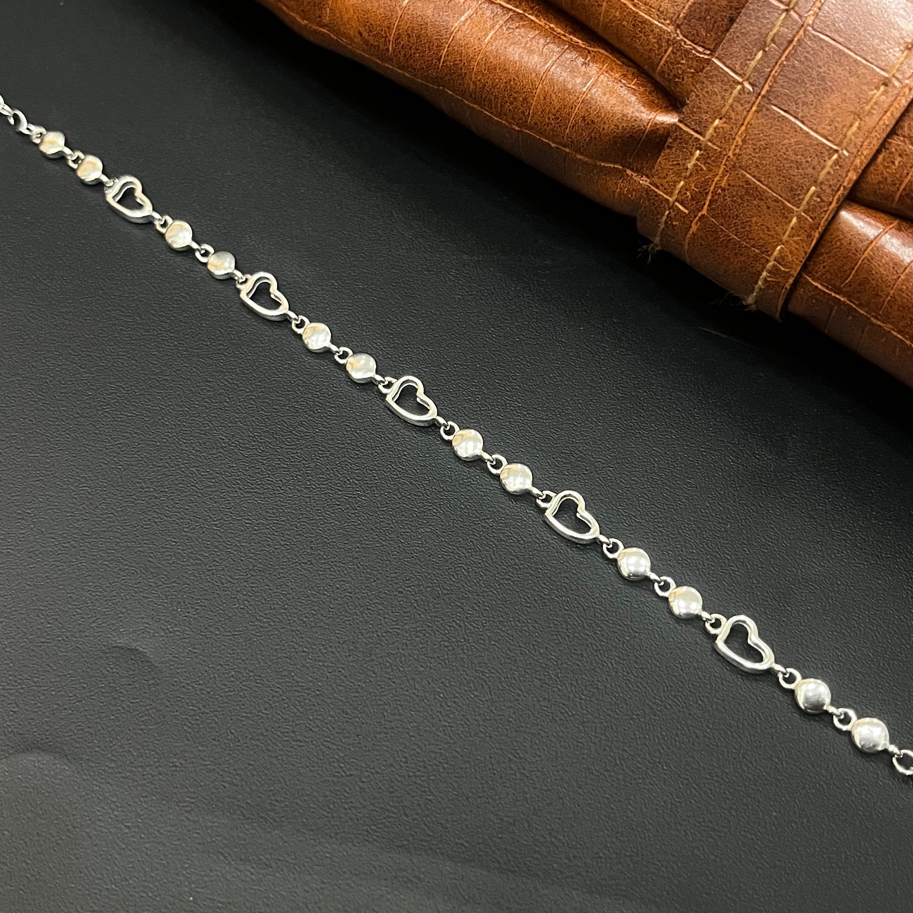 Silver Ladies Bracelet Rhodium R04 925
