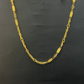 Silver Mens Chain Italian Gold Finished