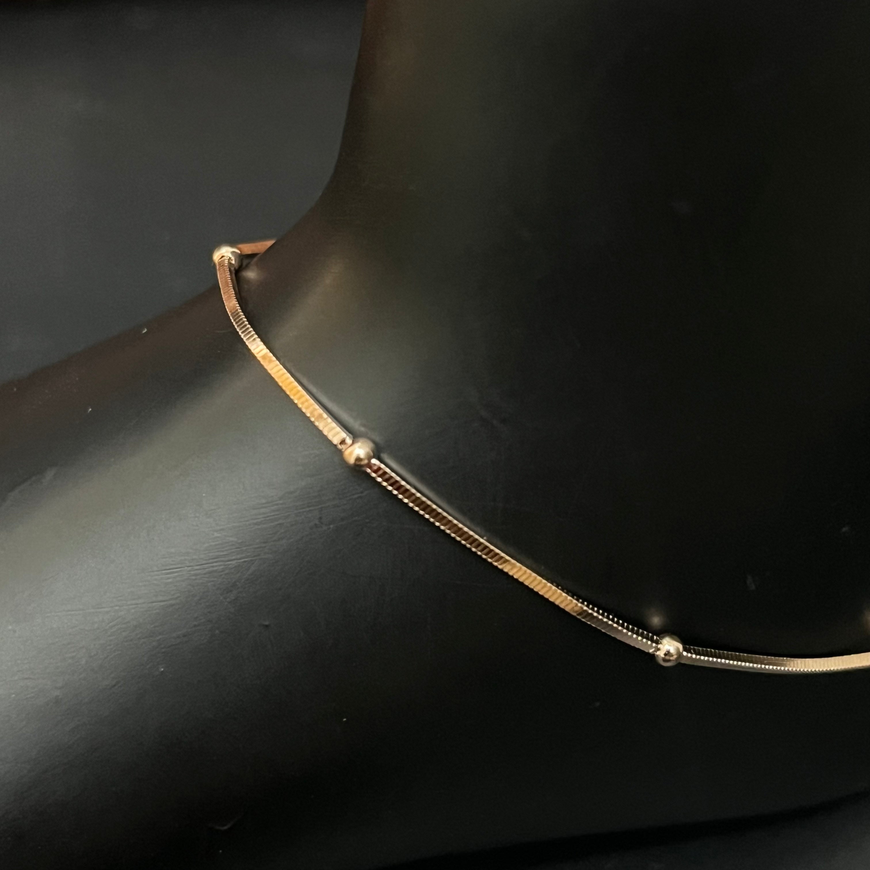 Silver Ladies Anklet 3 Ball Flat 925