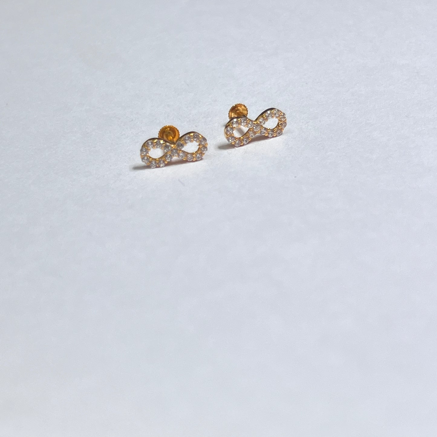 Gold Studs Infinity