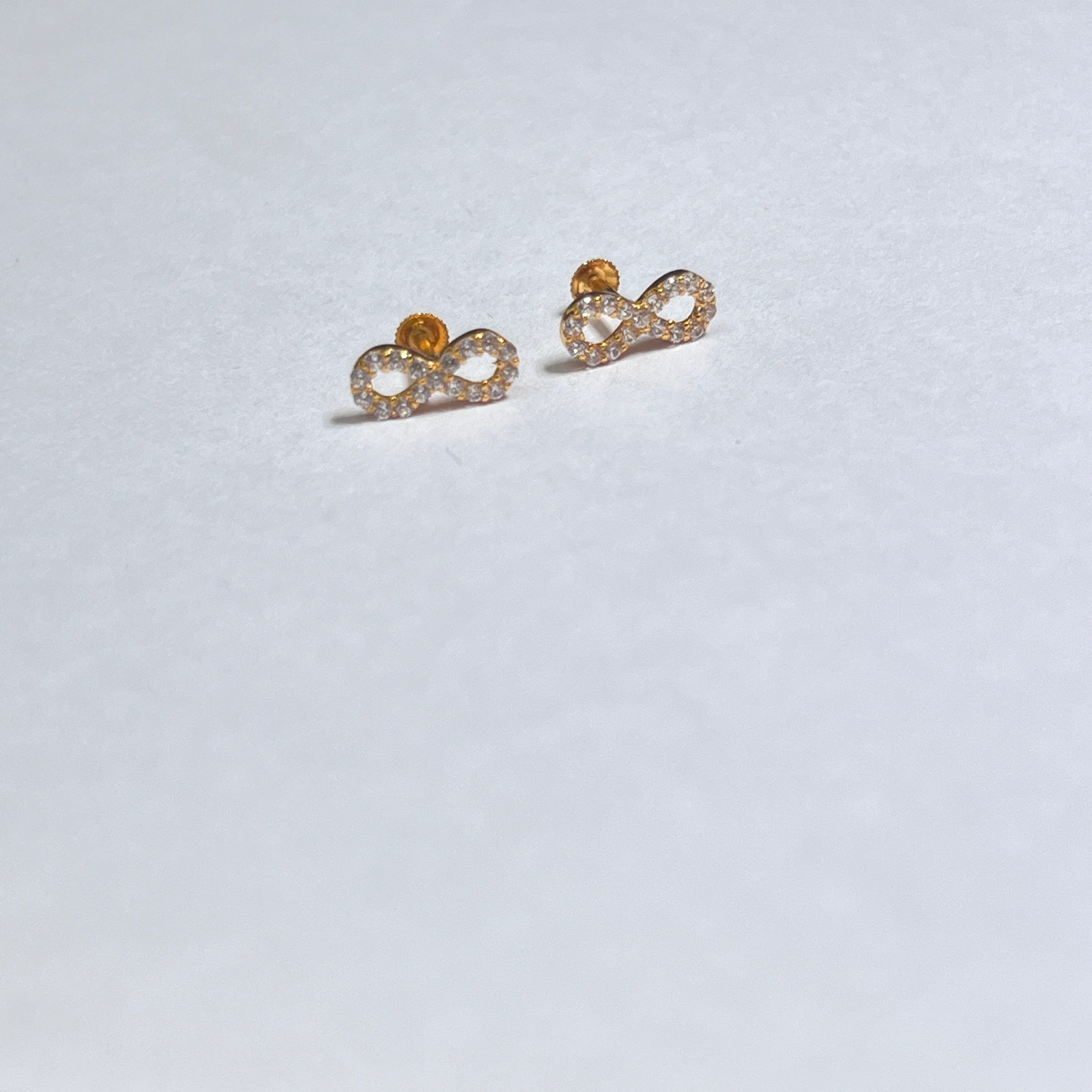 Gold Studs Infinity