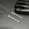 Silver Ladies Anklet Graceful Blossom Luxe M01 925
