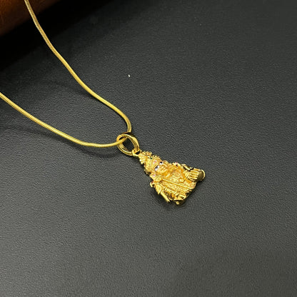 Silver Murugar Gold Finished Pendant