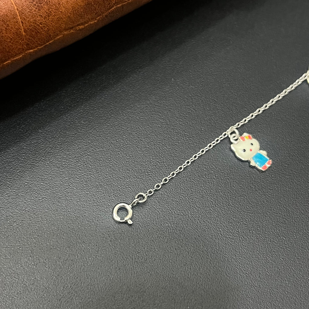 Silver Baby Bracelet Hello kitty  Charms