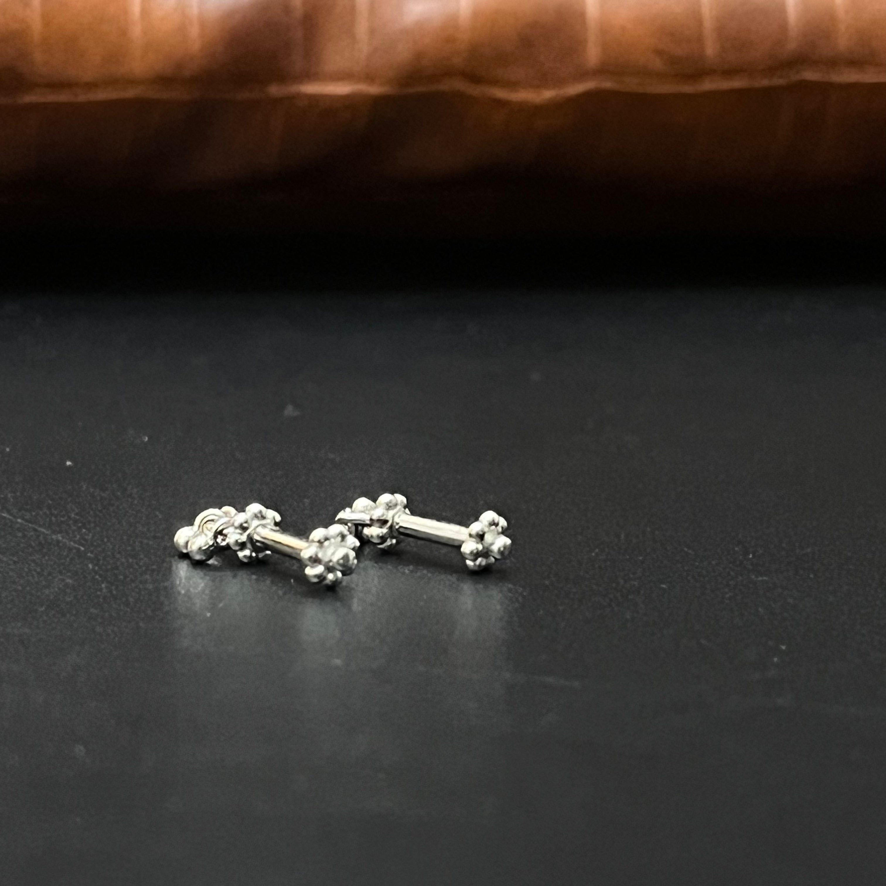 Silver Ladies Bugdi Studs