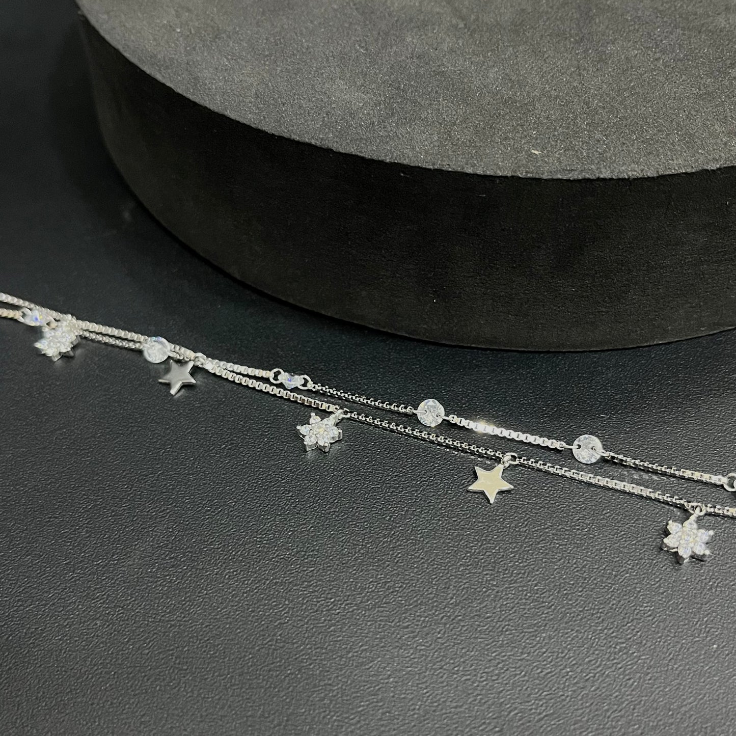 Silver Ladies Bracelet Classic Star Shine