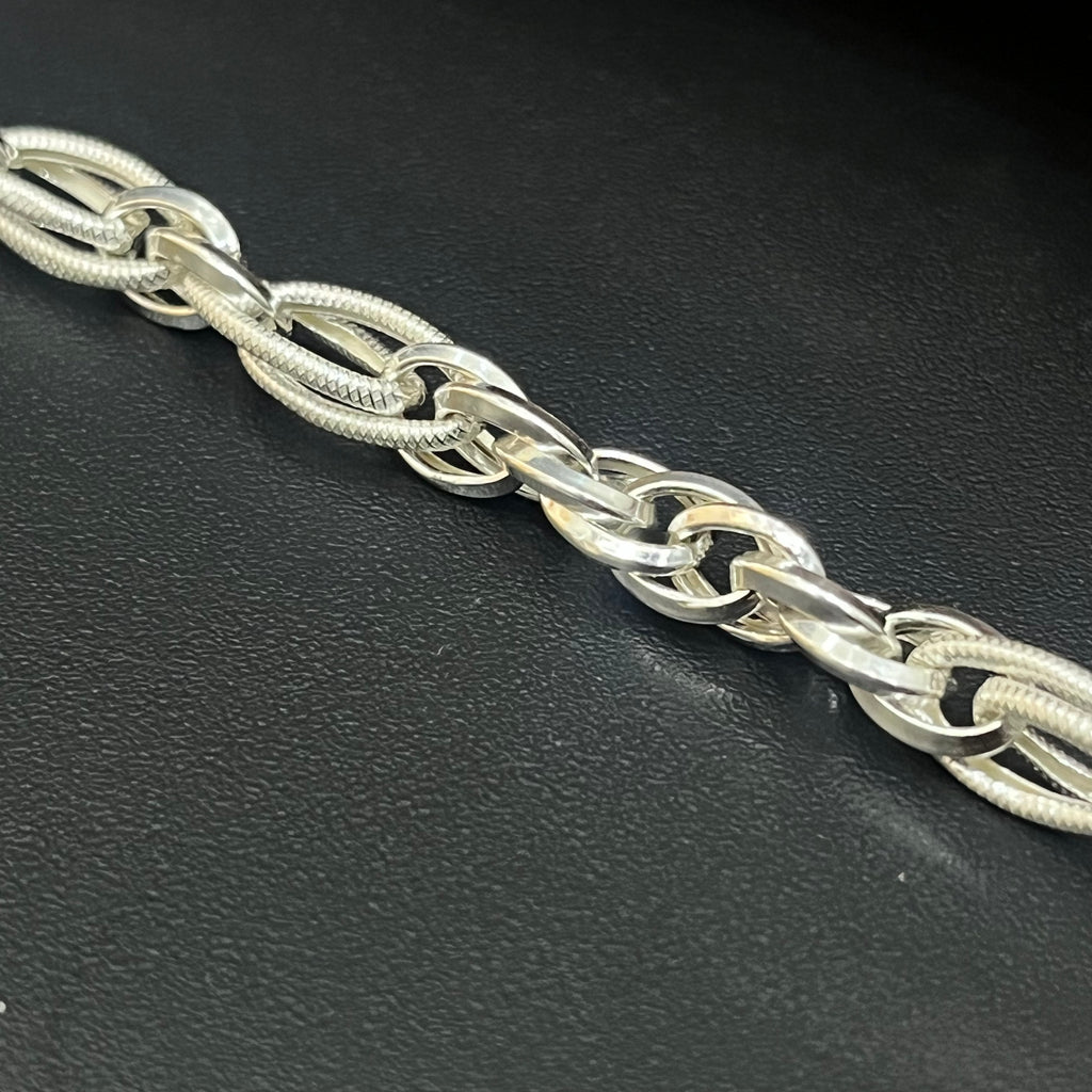 Silver Mens Bracelet Indo Italy MS01 925