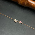 Silver Ladies Bracelet Butterfly Vine Elegance Pink Rose Gold 925