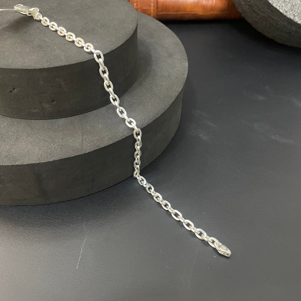 Silver Mens Bracelet Link Design 925