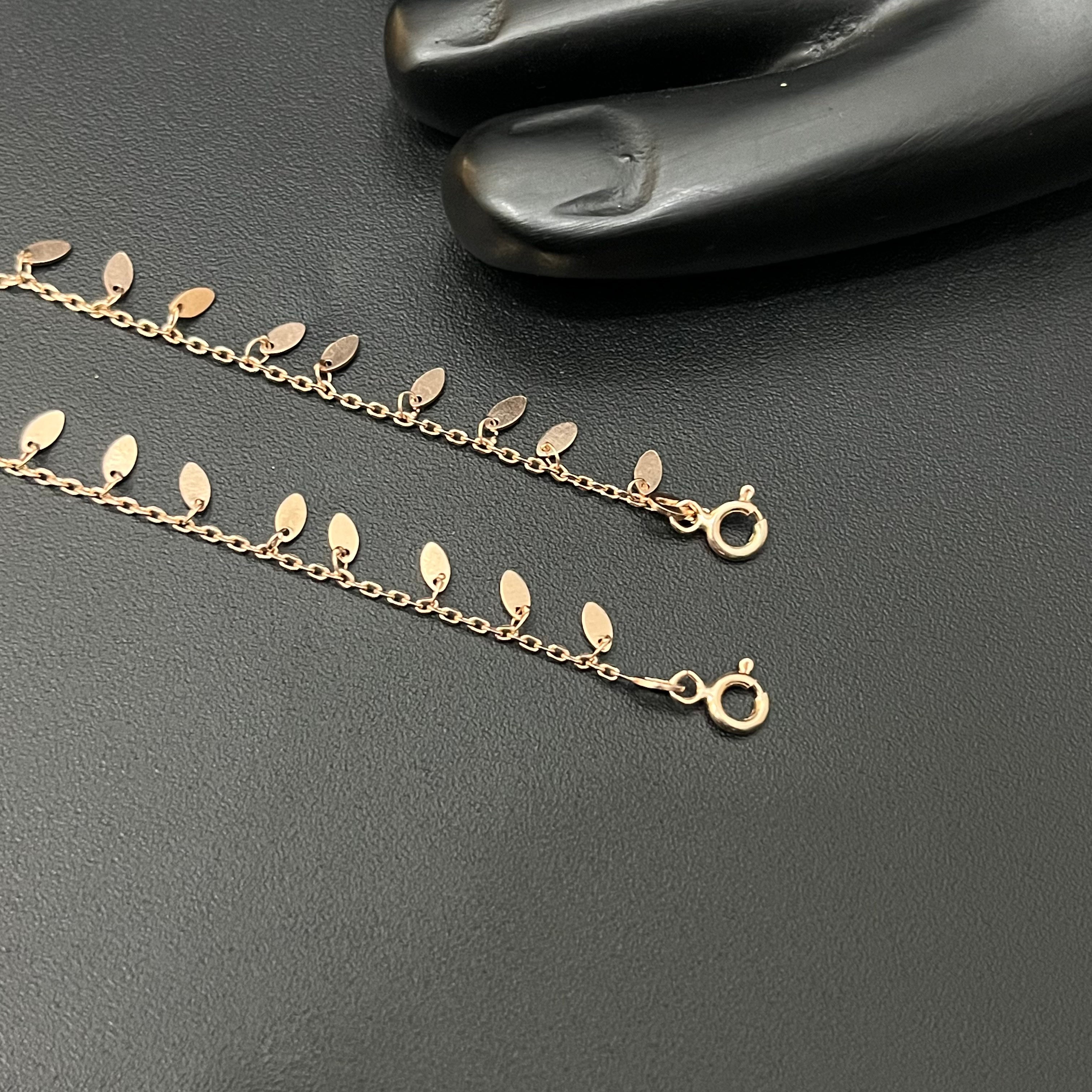 Ladies  Silver Anklet Beads RG