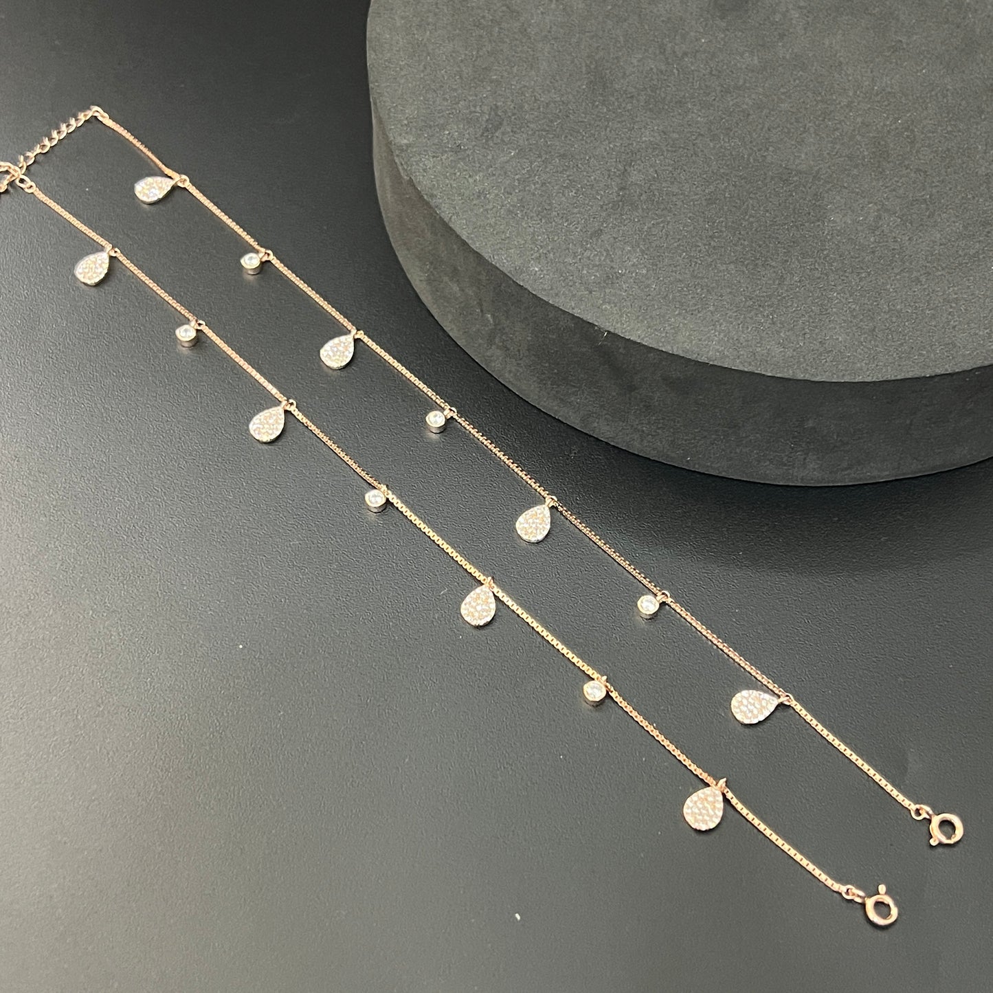 Ladies Anklet Charms Rosegold