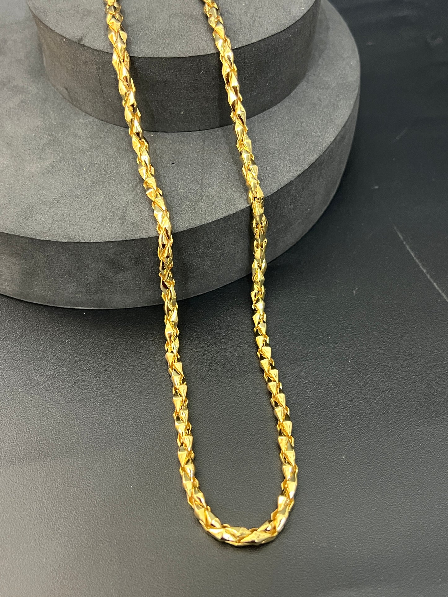 Men's Italian Narrow Kathil Chain (Gold Finished)