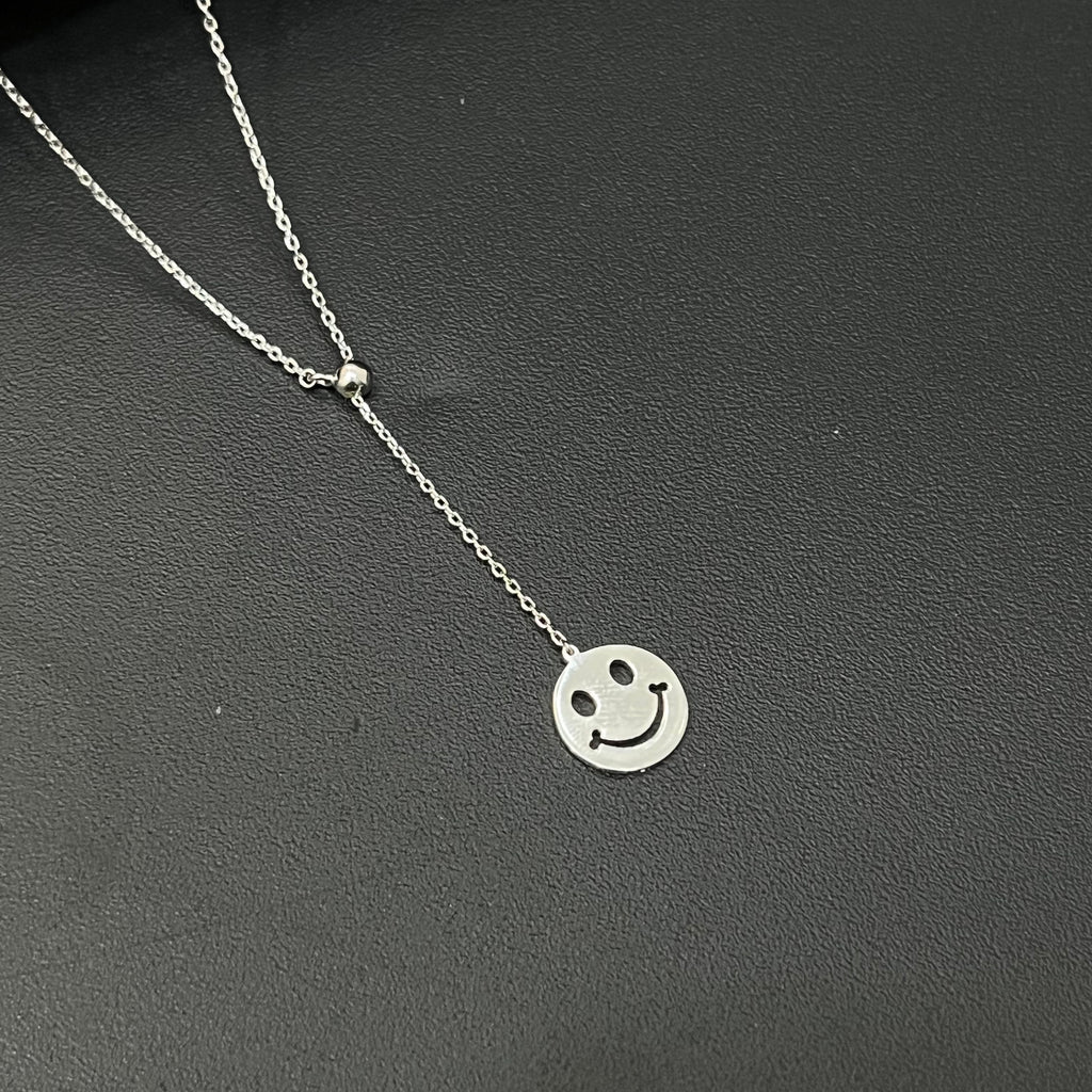 Silver Ladies Chain Smiley