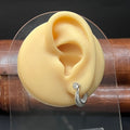Silver Mens Earring rajput DS01 B Pair 925