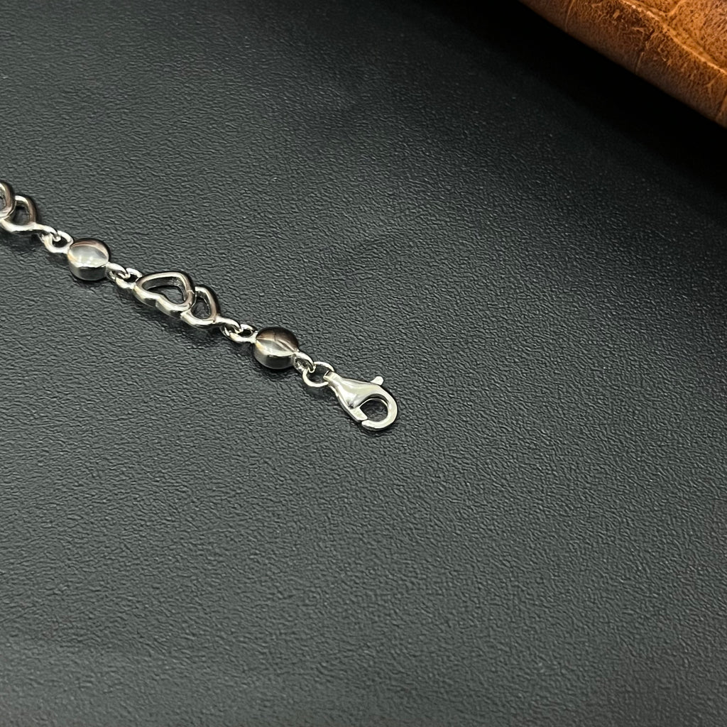 Silver Ladies Bracelet Rhodium R03 925