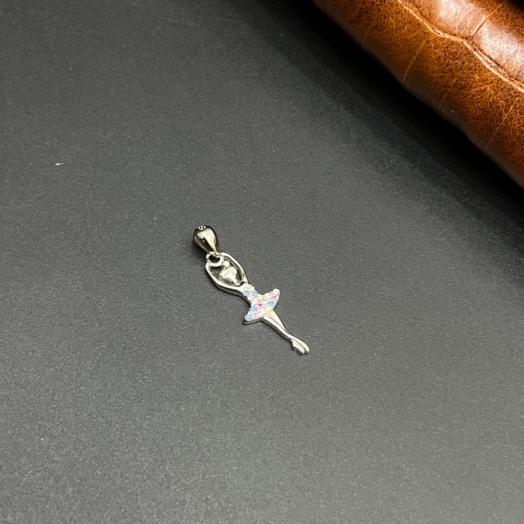 Silver Ladies Pendant Barbie Doll 925