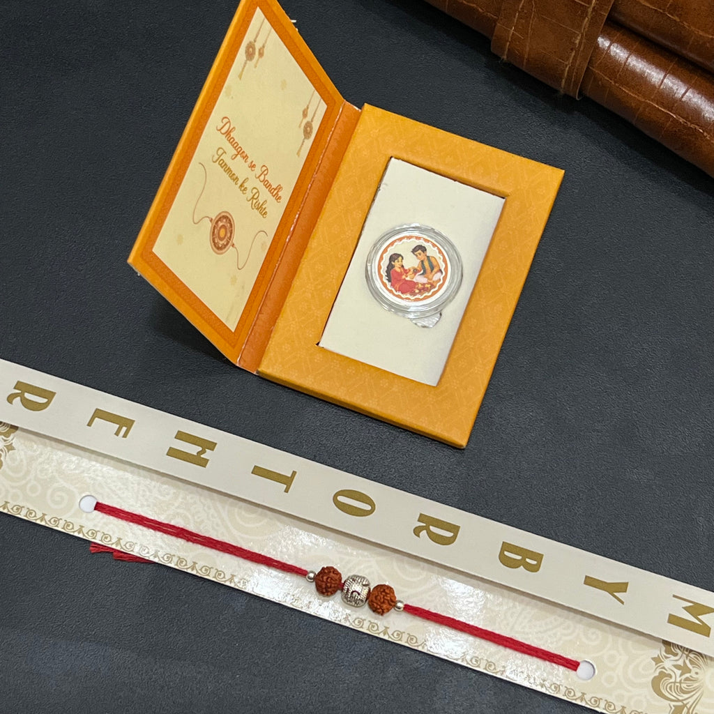 Silver Rakhi Combo