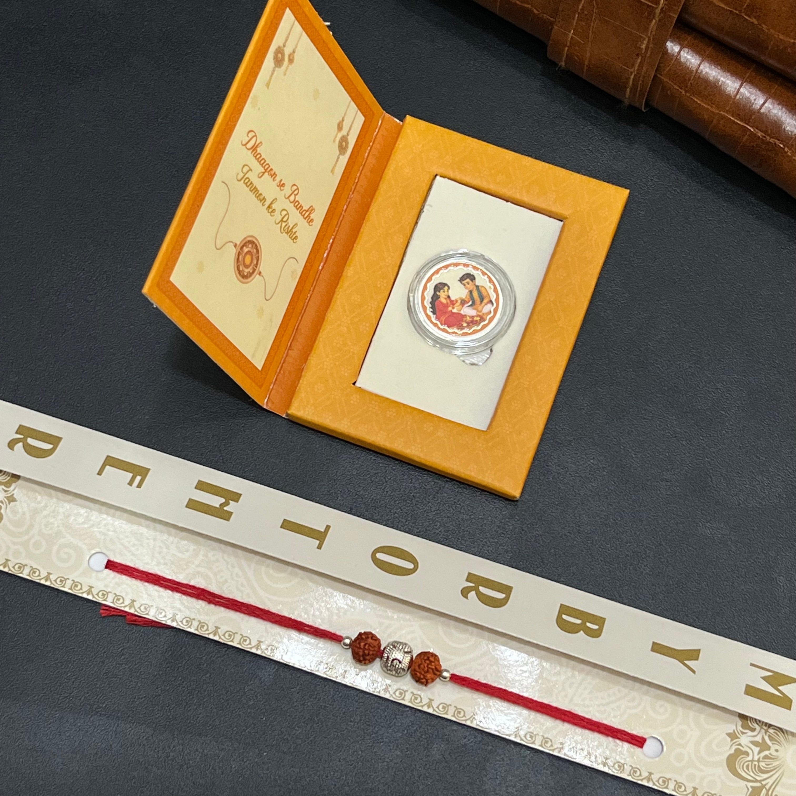 Silver Rakhi Combo