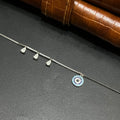 Silver Ladies Bracelet Luna Stone Blue Charms M01 925