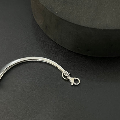 Silver Ladies Bracelet Platinum Finished Pink MOP