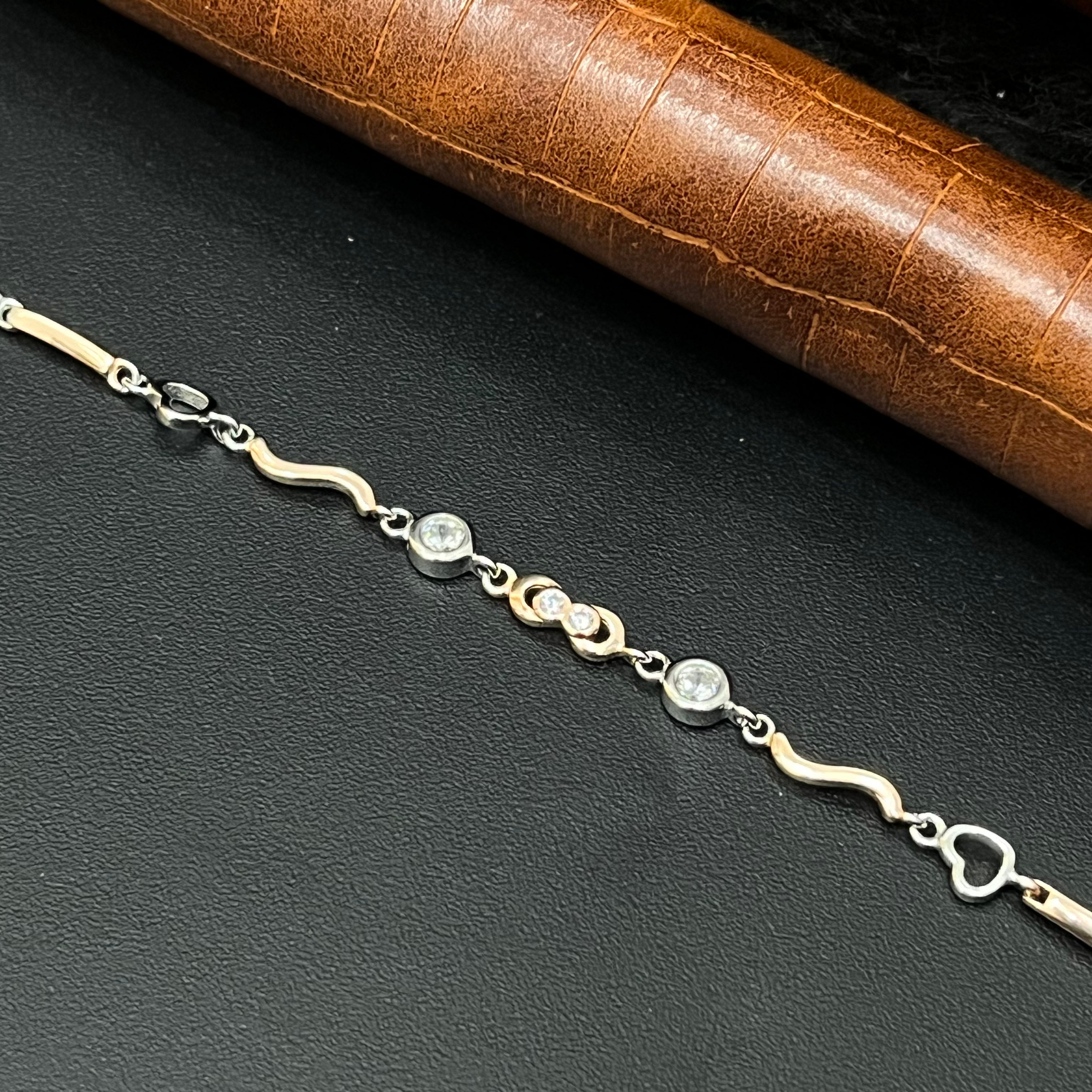 Silver Ladies Bracelet 2 Tone