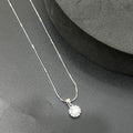 Ladies Pendant Chain Flower Stone Design