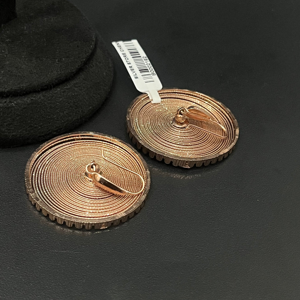 Silver Stud Spiral Jimiki Rose Gold 925 2